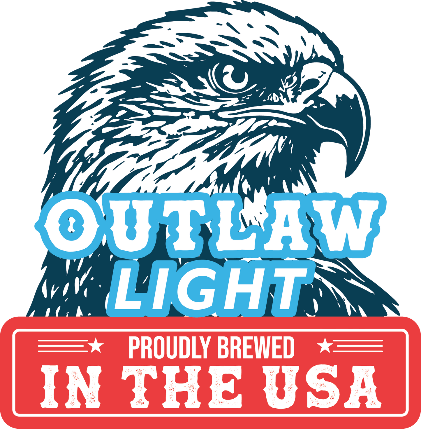 Outlaw Light Eagle Sticker