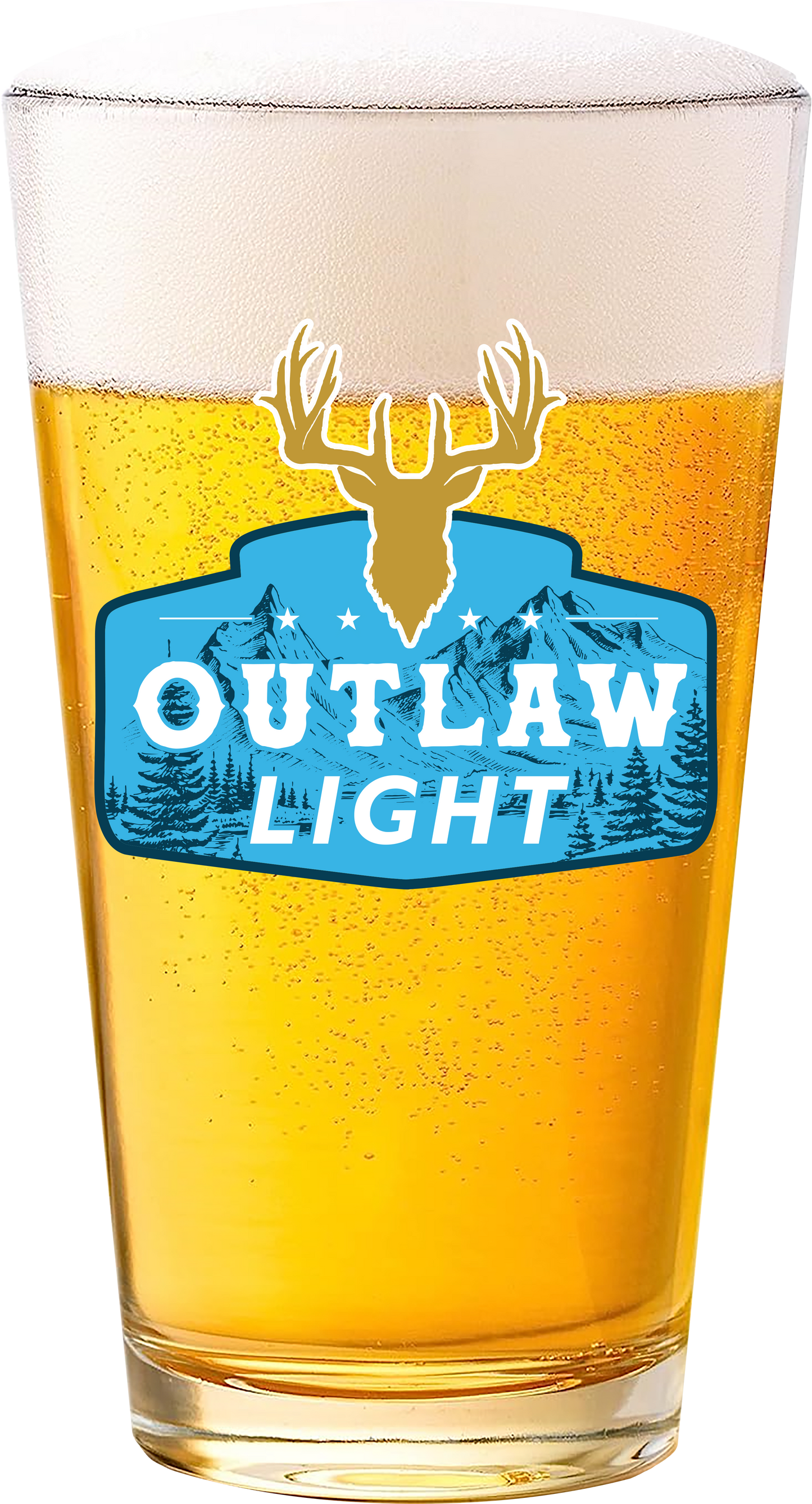 Outlaw Light Pint Glass