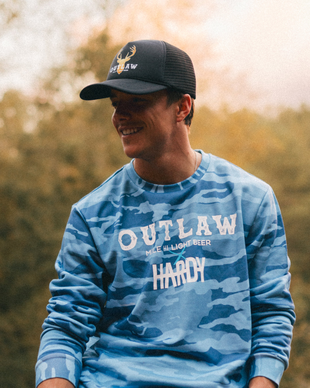 Outlaw x HARDY Blue Camo Sweatshirt