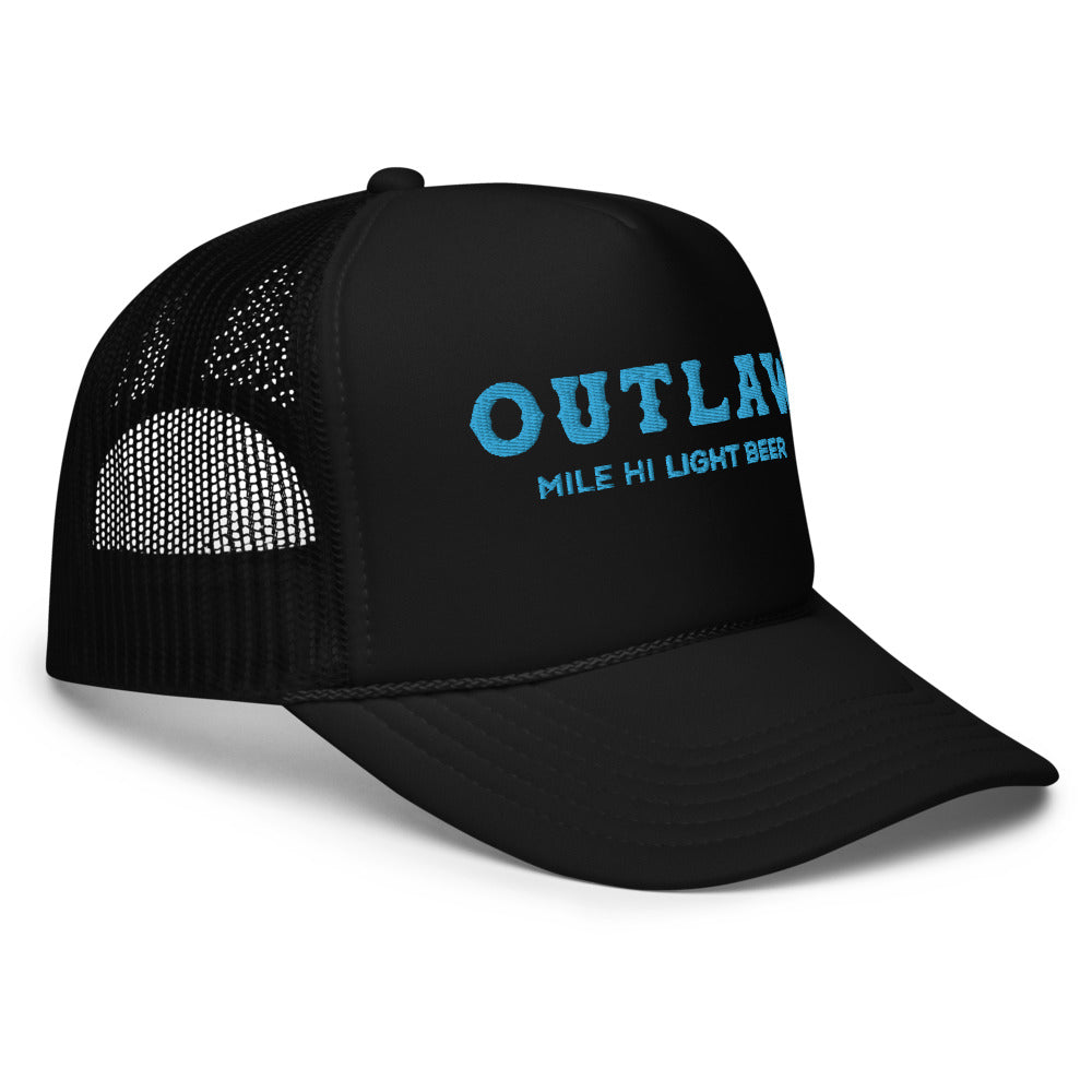 Outlaw Blue Logo Foam Trucker