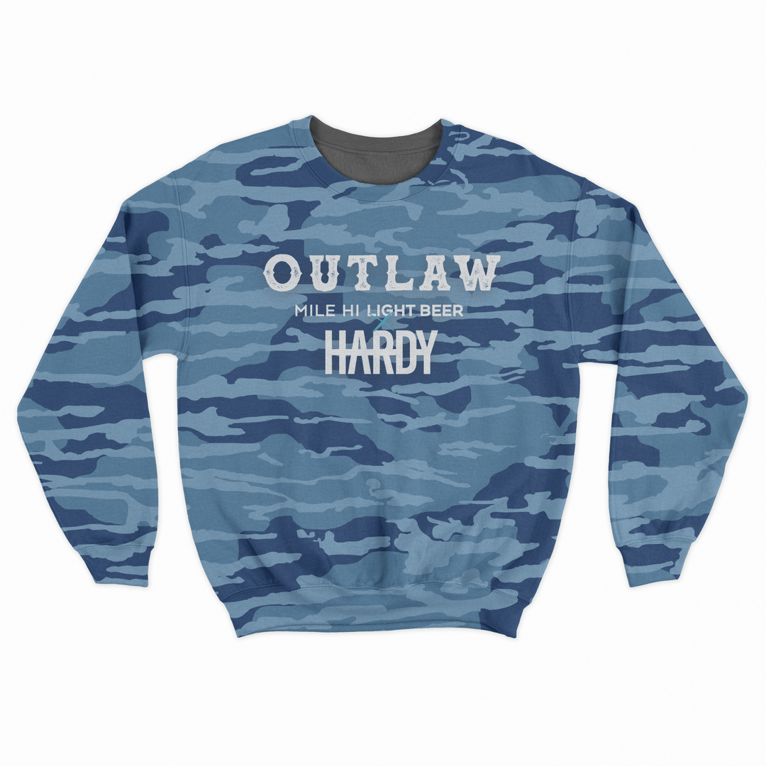 Outlaw x HARDY Blue Camo Sweatshirt