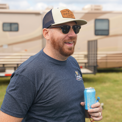 Blue Collar Crew Leather Patch Trucker Hat
