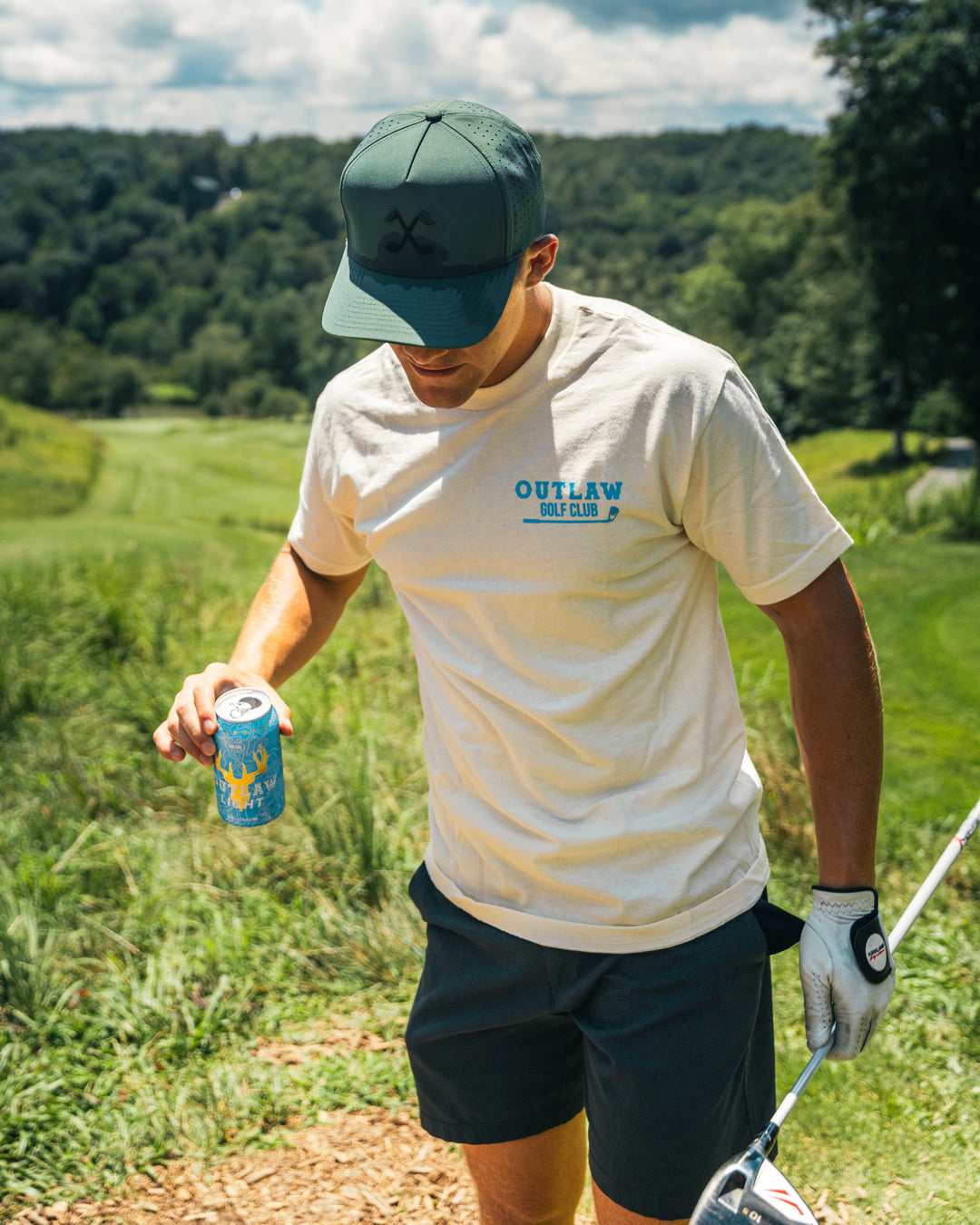 Outlaw Golf Club Tee - Cream