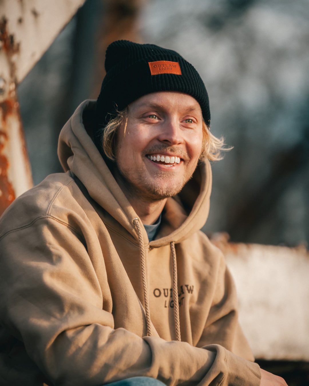 Outlaw Light Rib Knit Beanie