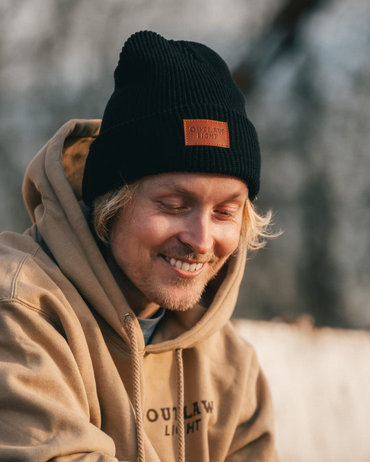 Outlaw Light Rib Knit Beanie