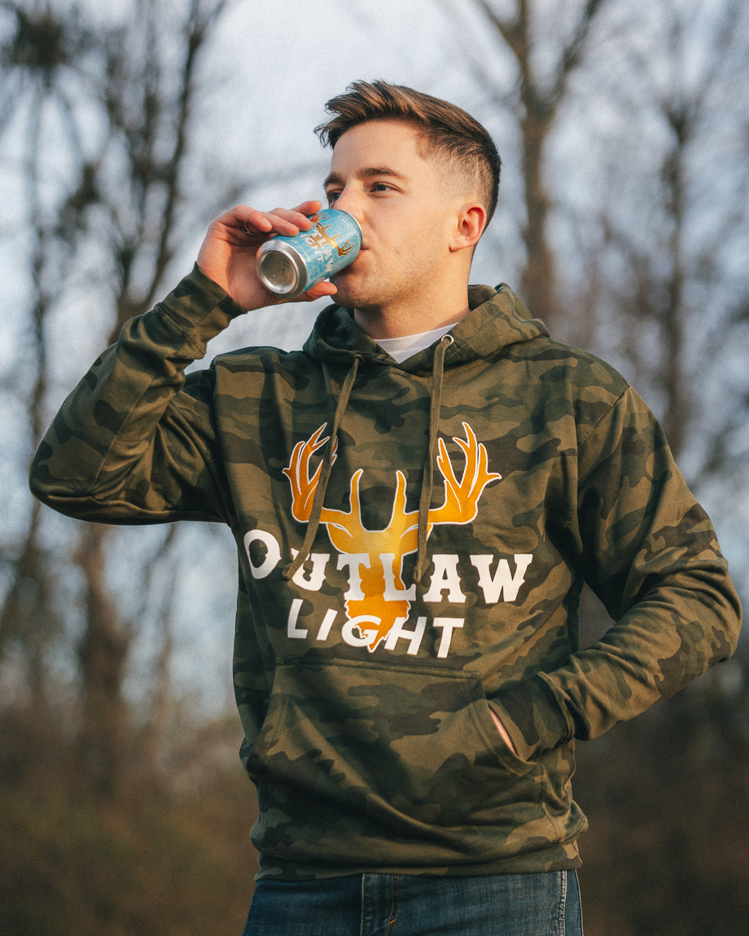 Outlaw Camo Hoodie - Forest Camo