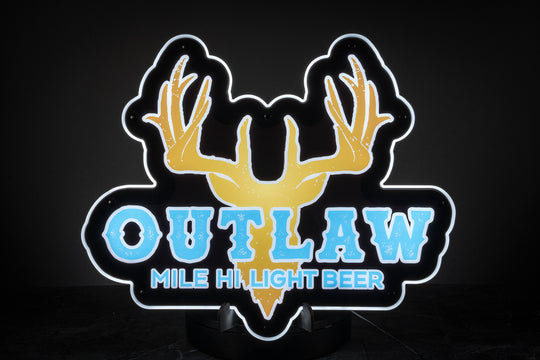 Outlaw Beer Light Up Sign (Distro)