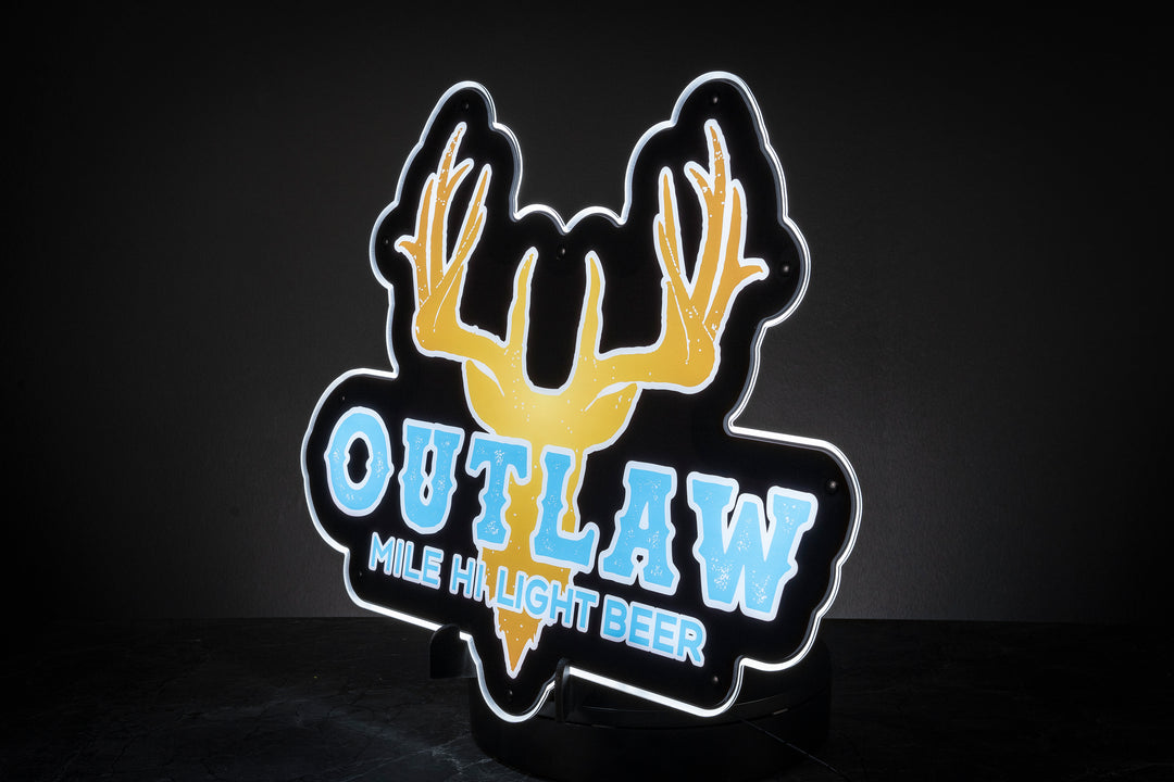 Outlaw Beer Light Up Sign (Distro)