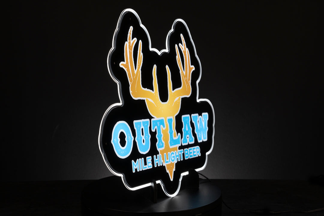 Outlaw Beer Light Up Sign (Distro)