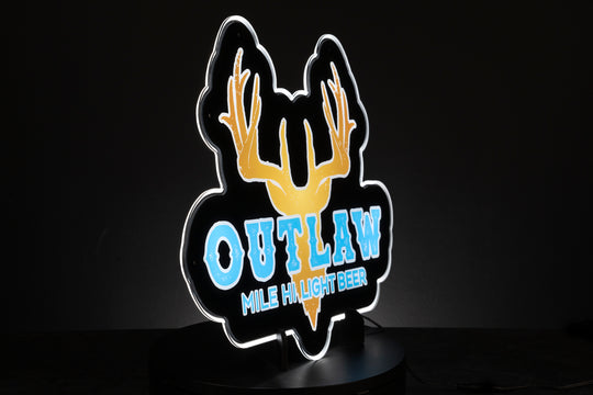 Outlaw Beer Light Up Sign (Distro)