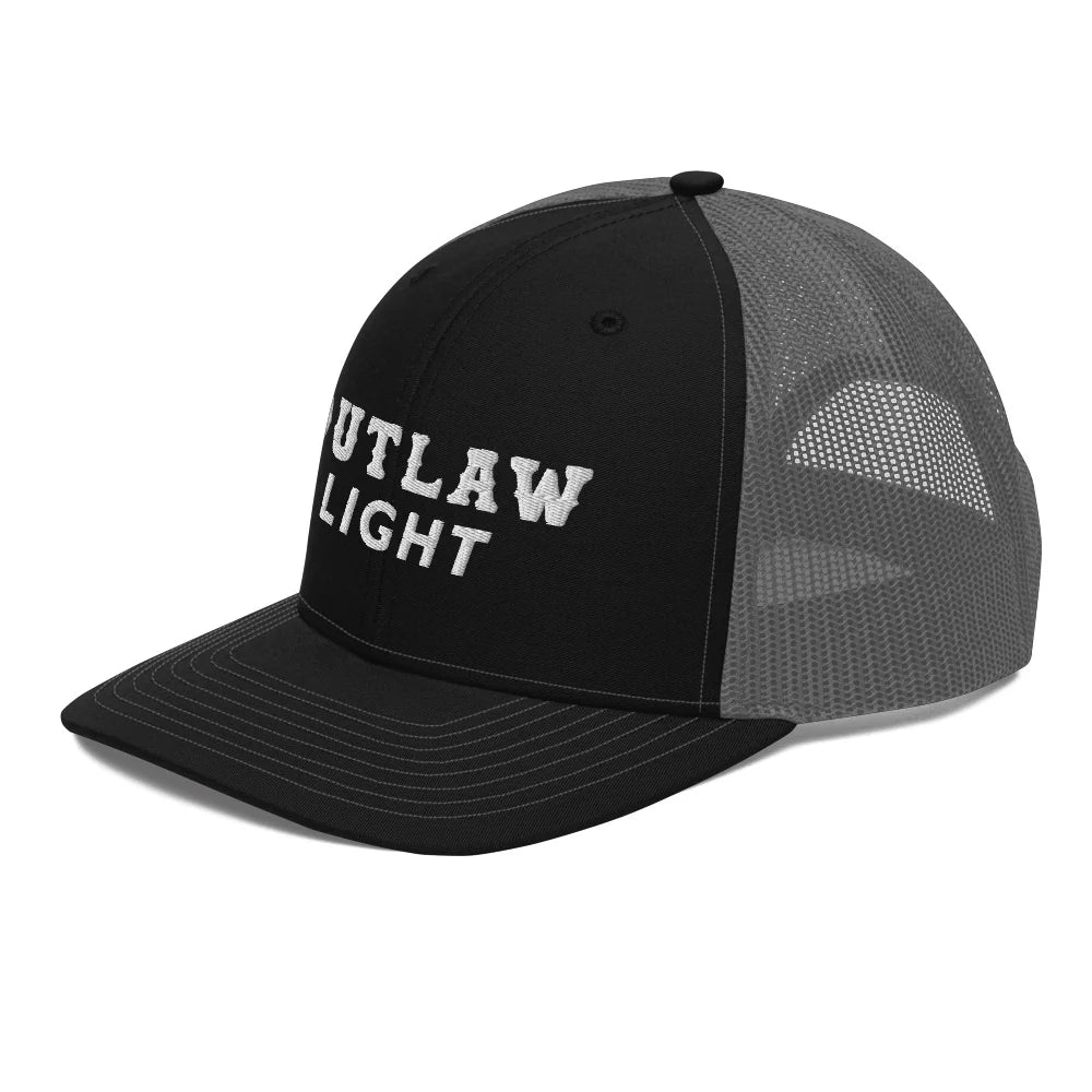 Outlaw Light Trucker Hat: Black/Charcoal