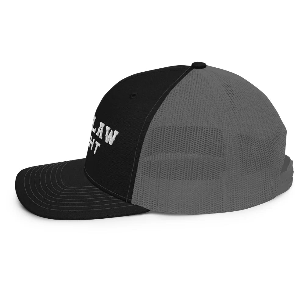 Outlaw Light Trucker Hat: Black/Charcoal