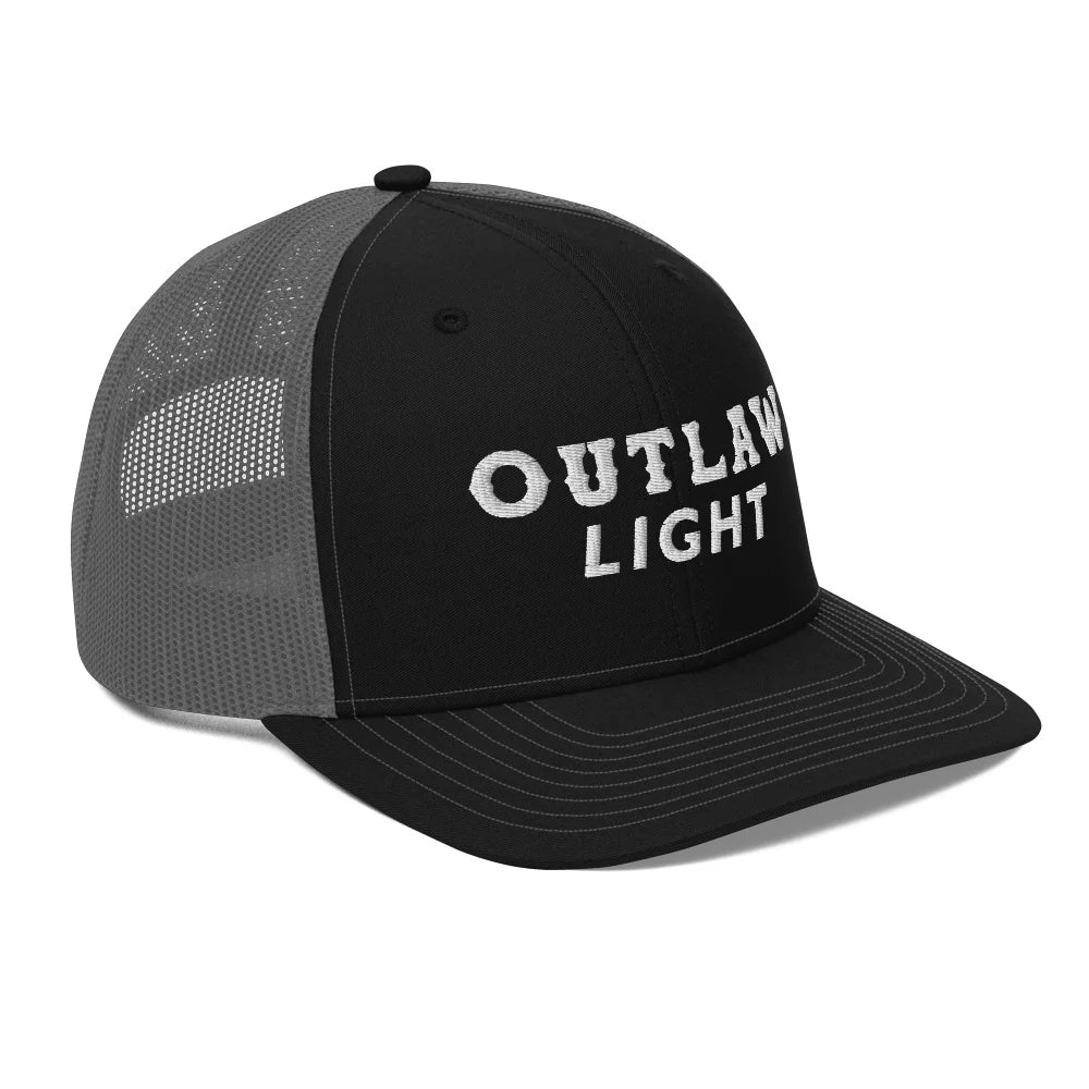 Outlaw Light Trucker Hat: Black/Charcoal