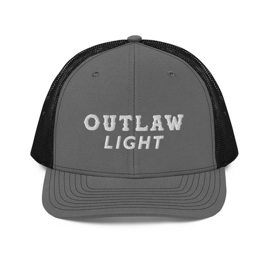 Outlaw Light Trucker Hat: Charcoal/Black