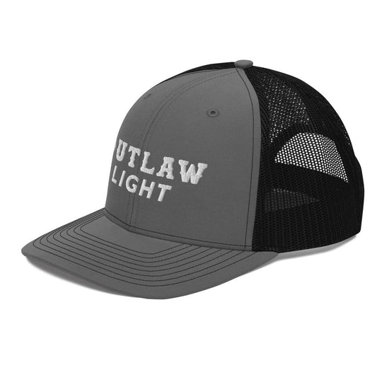 Outlaw Light Trucker Hat: Charcoal/Black