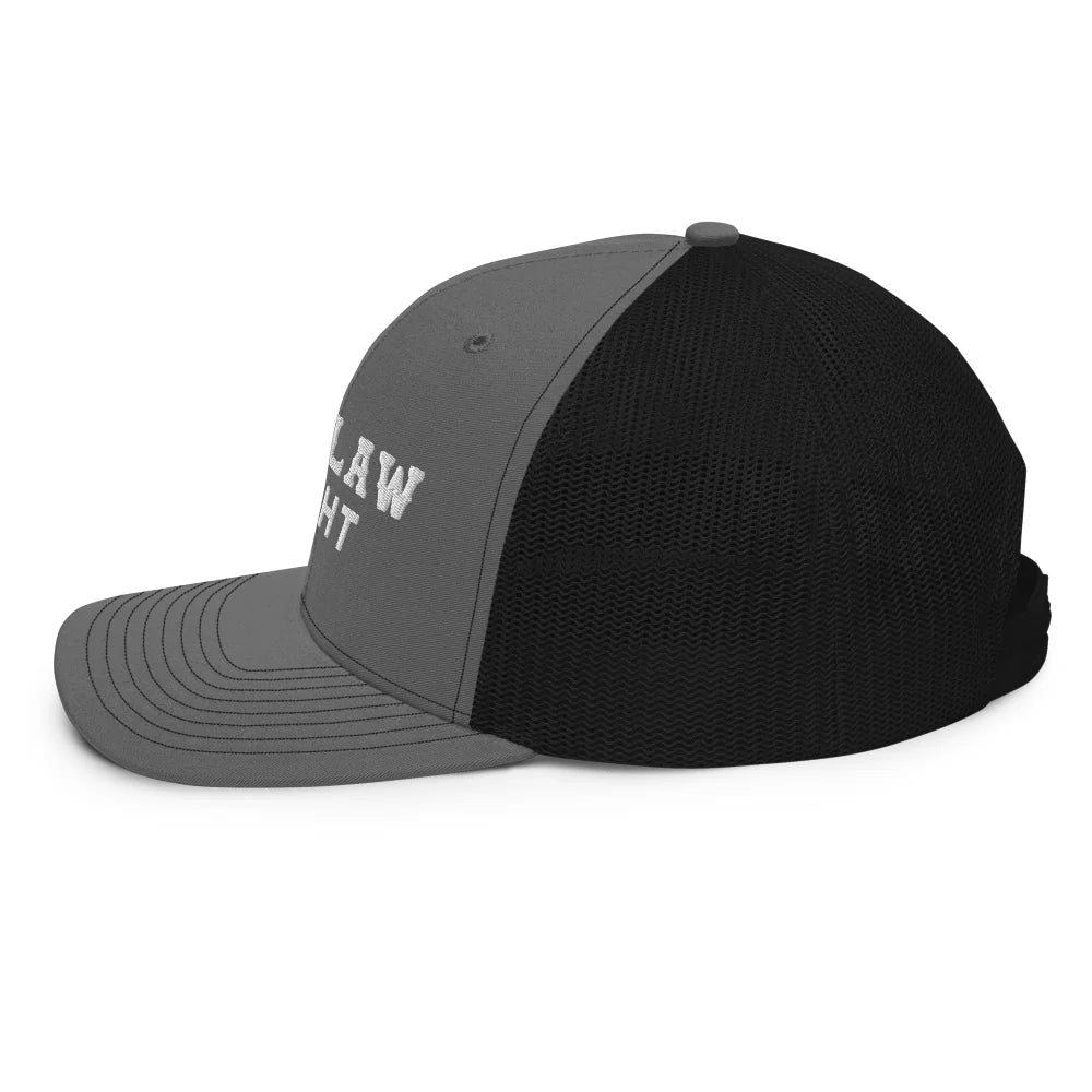 Outlaw Light Trucker Hat: Charcoal/Black