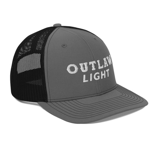 Outlaw Light Trucker Hat: Charcoal/Black