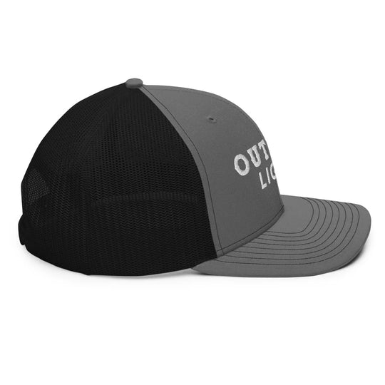Outlaw Light Trucker Hat: Charcoal/Black