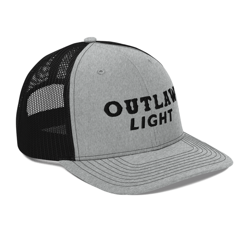 Outlaw Light Trucker Hat Grey/Black