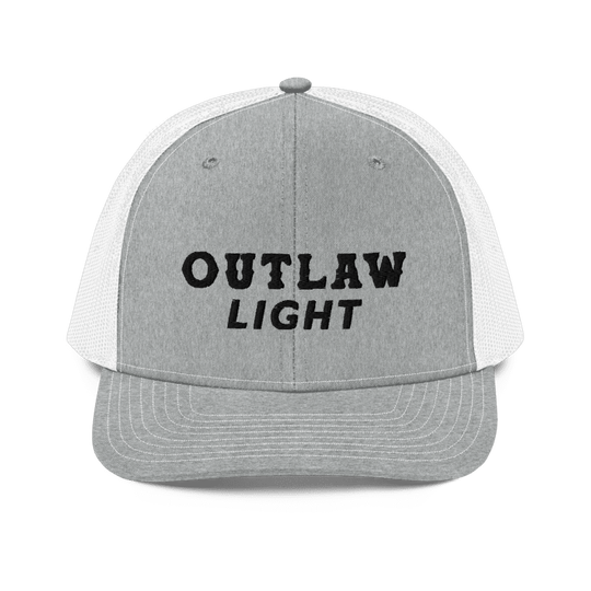 Outlaw Light Trucker Hat Heather Grey/White