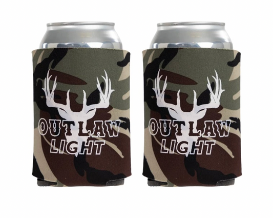 Outlaw Light Camo Koozie