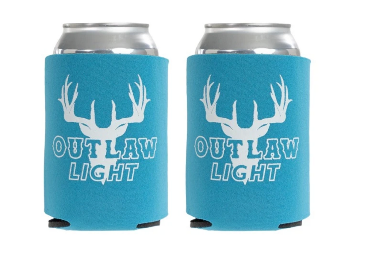 Outlaw Light Blue Koozie