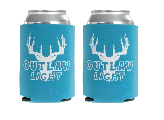 Outlaw Light Blue Koozie