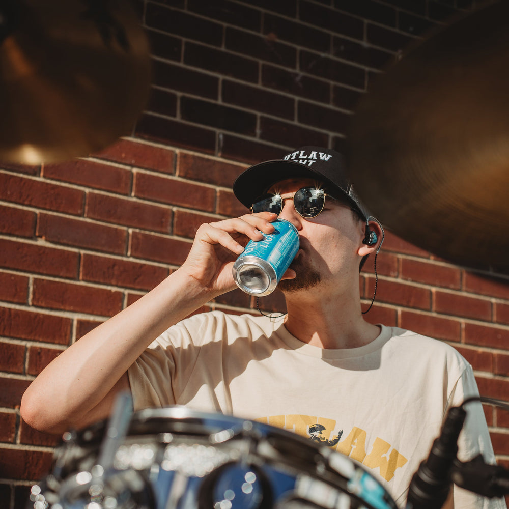 Outlaw Light Trucker Hat: Black/Charcoal