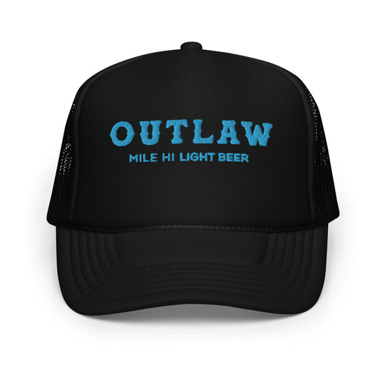 Outlaw Blue Logo Foam Trucker