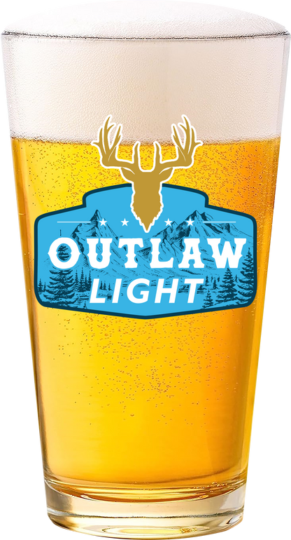 Outlaw Light Pint Glass