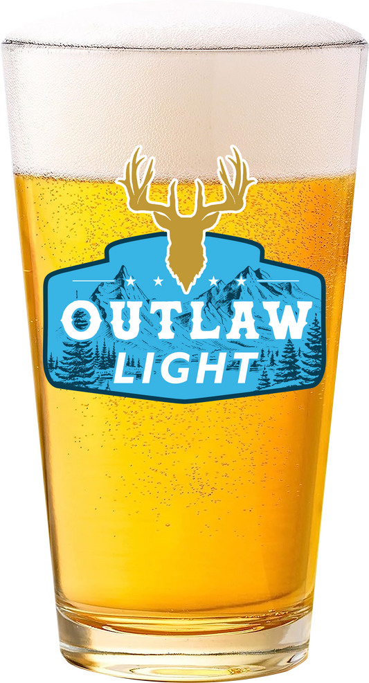 Outlaw Light Pint Glass